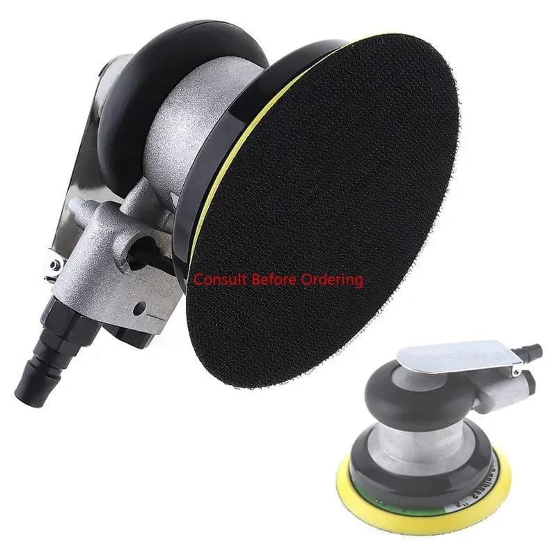 5 Inch Non-Vacuum Matte Surface Circular Pneumatic Sandpaper Random Orbital Air Sander Polished Grinding