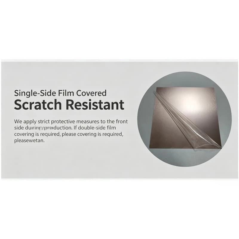 Rose Gold Copper Anodized 5020 Aluminum Alloy Sheet 0.5mm 0.8mm 1mm 2mm Thickness 100x100 200x2 Size