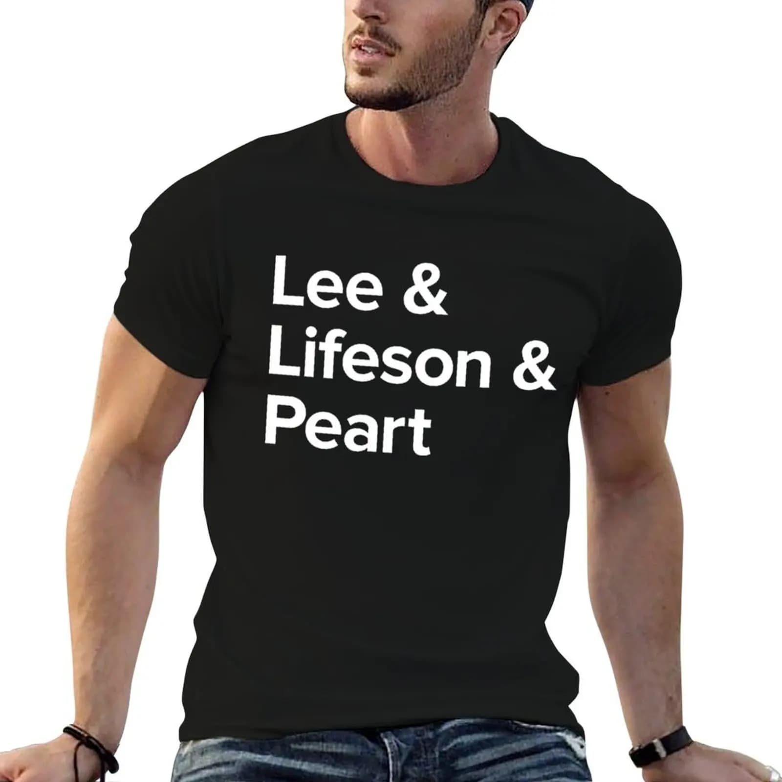 Lee and Lifeson and Peart T-Shirt baggy shirts anime clothes mens white t shirts