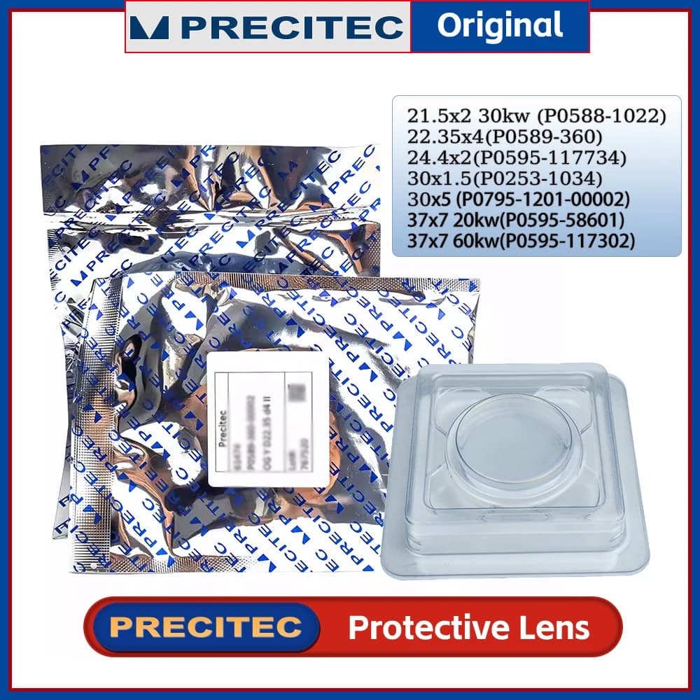 Original Precitec Protective Windows Protection Lens P0595-58601 P0588-1022 for Fiber Laser Procutter Lightcutter SolidCutter