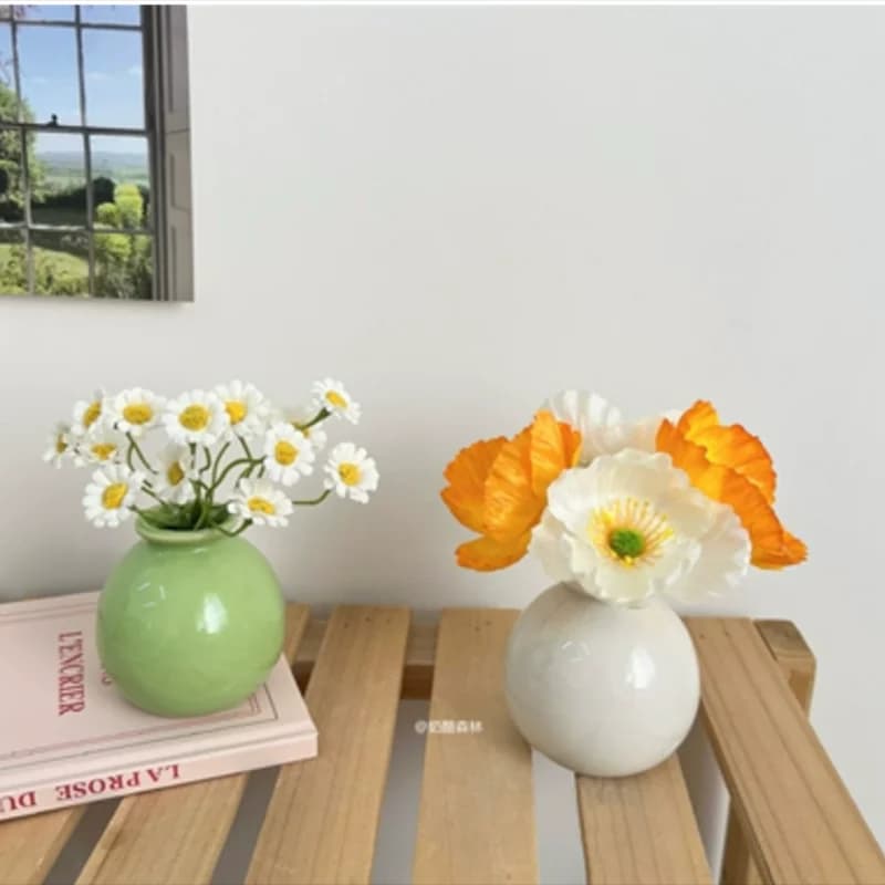 Nordic Ceramic Vase Home Decor  Vintage Ceramic Vases Household Decoration Livingroom Decorations Ваза Белая Керамическая