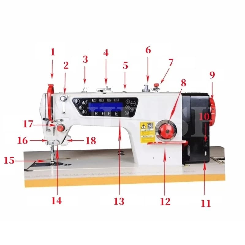 Complete Set Of Sewing Machine Computerized Flat Car Industrial Multi-functional Sewing Machine Lockstitch Machine Direct Drive