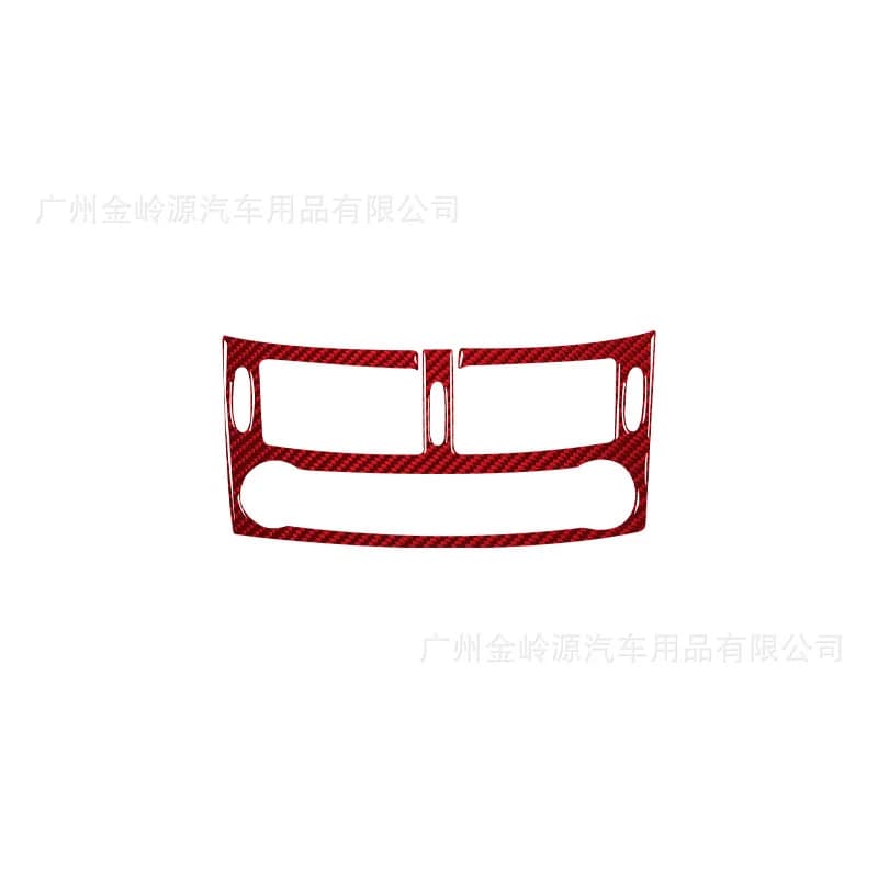 For 03-09 Mercedes-Benz E-class Car Interior Modification Carbon Fiber Central Control Vent Decorative Sticker