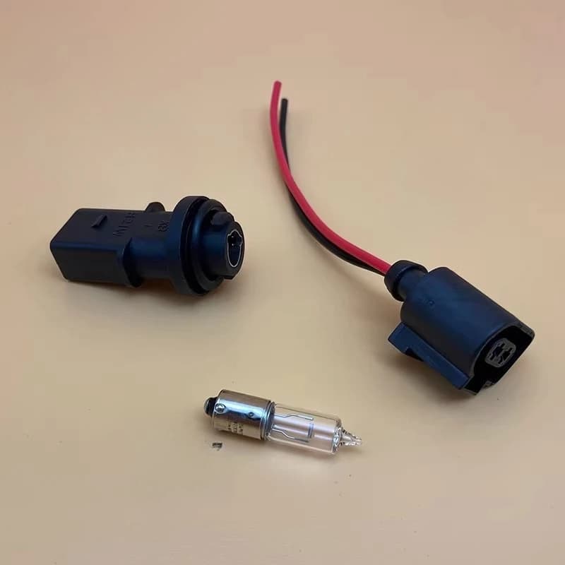 3pcs For Volkswagen Magotan B6 CC Front Turn Signal Light Socket with Bulb