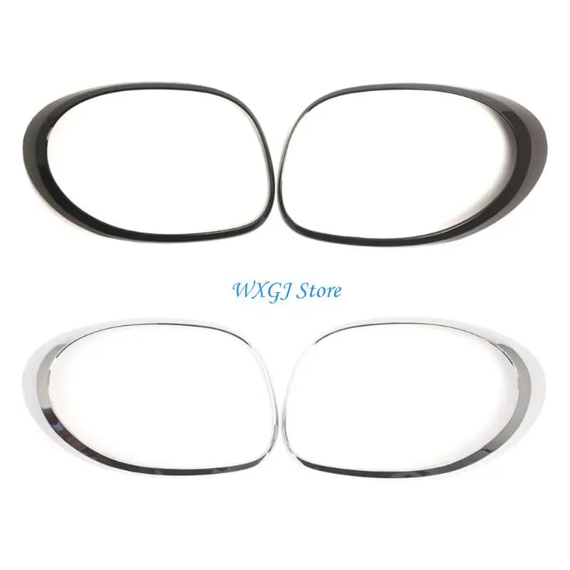 37JE Set of 2 Weather Resistant Chrome Trims for Tail Lights Easy Installation Design
