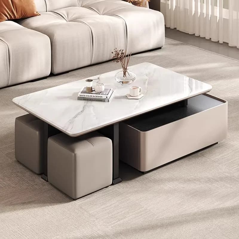 Unique Portable Coffee Table Decor Extendable Hotel Nordic Center Table Luxury Minimalist Mesa De Centro Sala Home Furniture