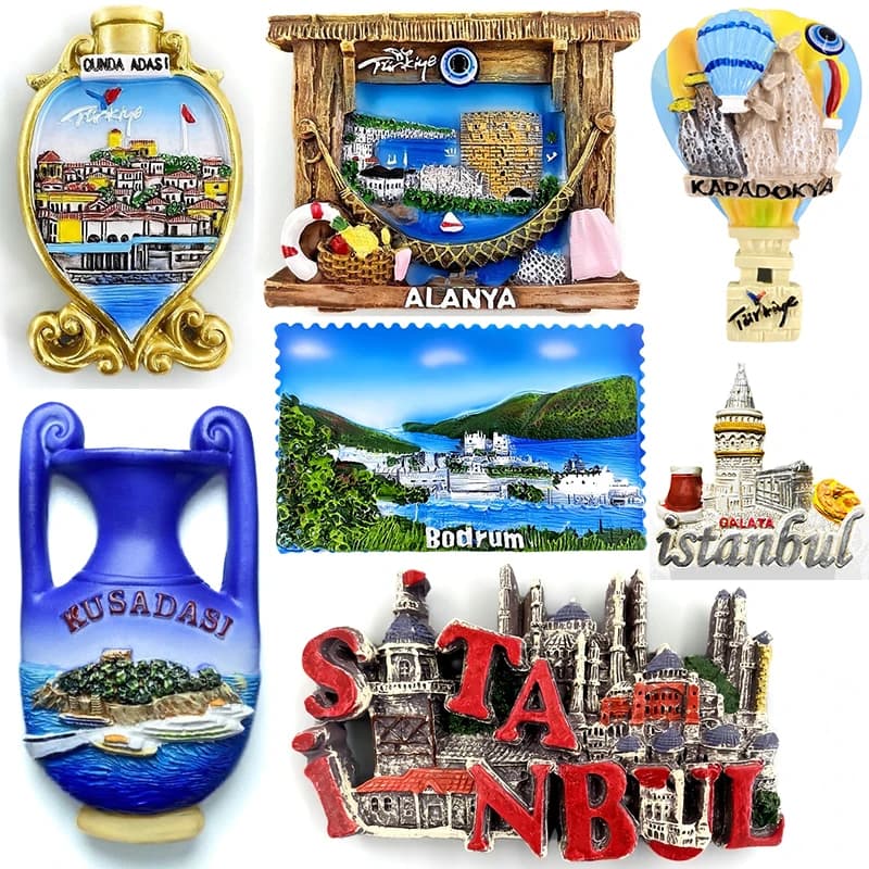 Turkey Fridge Magnets Message Board Decorative Istanbul Ankara Cappadocia Travel Souvenir Refrigerator Sticker Home Decor Gifts
