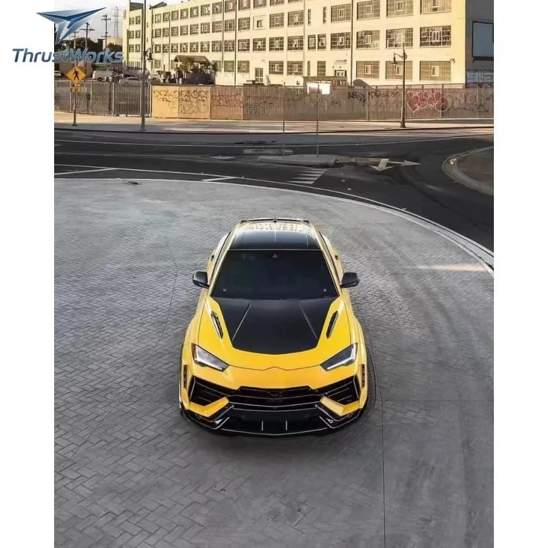 ThrustWorks 1016 Style Wide Carbon Fiber Body Kit With Front Lip Diffuser Spoiler Hood Ne Durle New