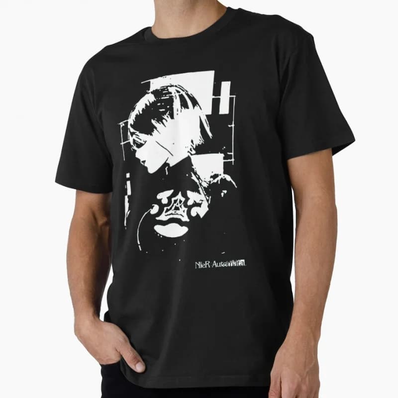 Copy of Art Nier Automata Anime Videogame Gift t shirt JRPG Graphic Tee Y2K Clothes 100% cotton printed All size Tops S-6XL