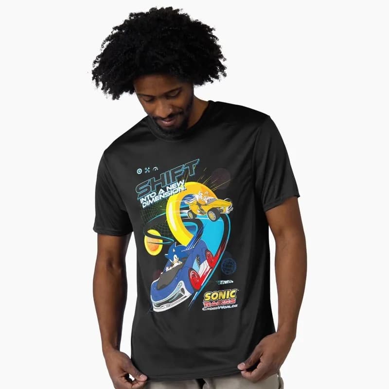 90s Cartoon Series Cute Sonic The Hedgehog Shadow Gift t shirt 0603 Vintage Racing Anime Graphic Tee Y2K clothes US Size S-6XL