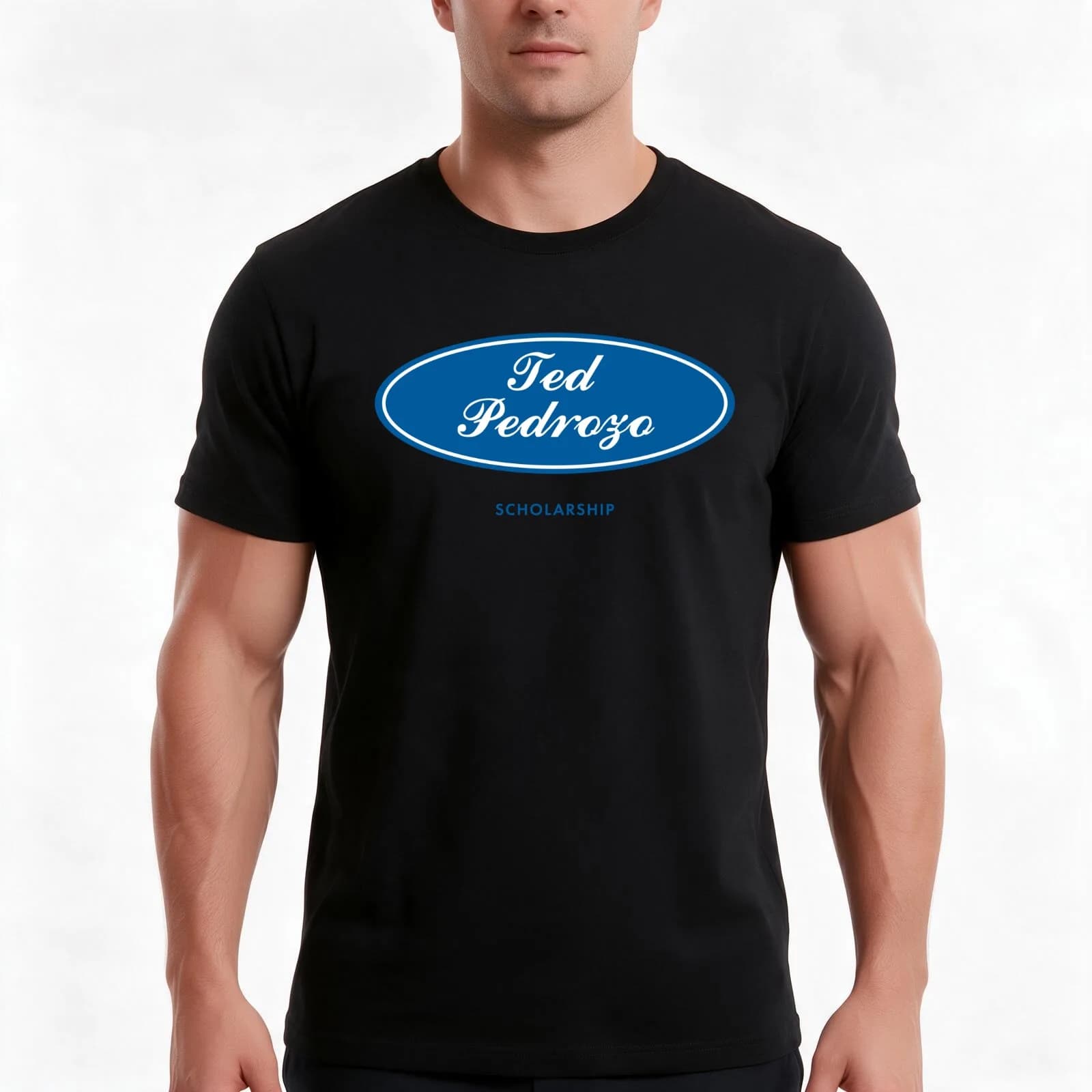 Scholarship T-Shirt, Summer Casual Cotton Tee, Oversized Streetwear Tops, Vintage Graphic Print, Loose Fit Short Sleeve