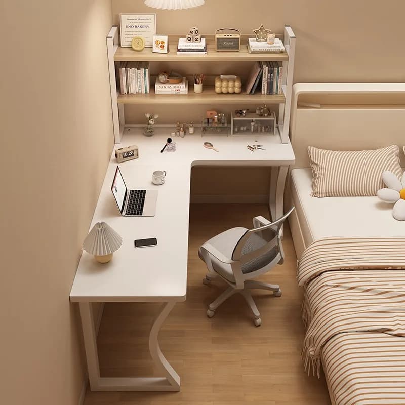 Bedroom Home Girl Dresser L-shaped Corner Study Desk