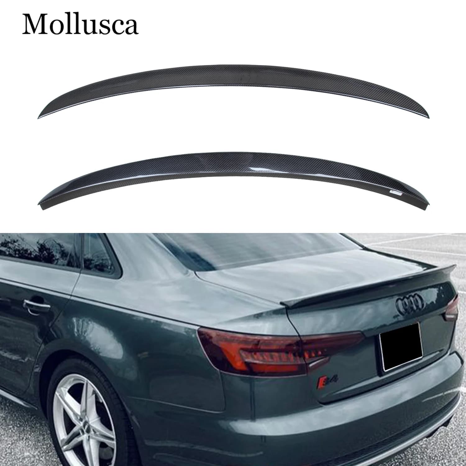 For AUDI A6 C7 Sedan M4 Style Carbon Fiber Rear Spoiler Trunk Wing 2012-2015