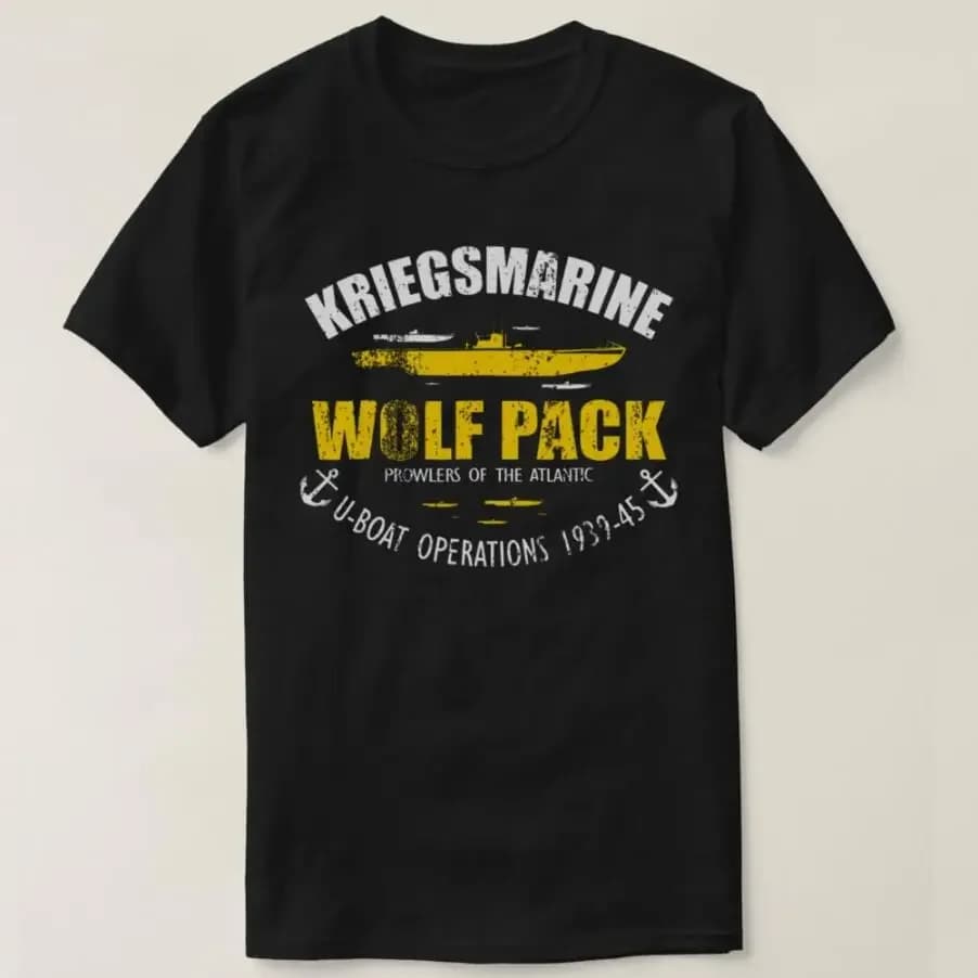 U Boat Submarine Kriegsmarine Wolf Pack Men T-Shirt Short Sleeve Casual Cotton O-Neck Summer Shirt