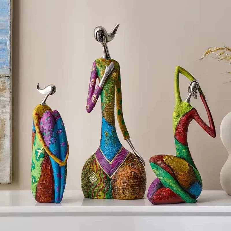 Abstract Statues Sculptures Yoga Figurine Nordic Living Room Home Decor Decoration  Desk Ornaments  Living Room Decoration