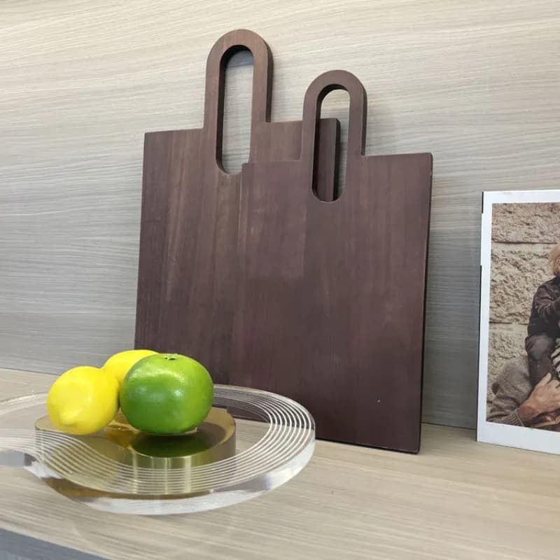 Modern simple and creative wooden cutting board, dining board, living room entrance, home decoration tray, kitchen accessories