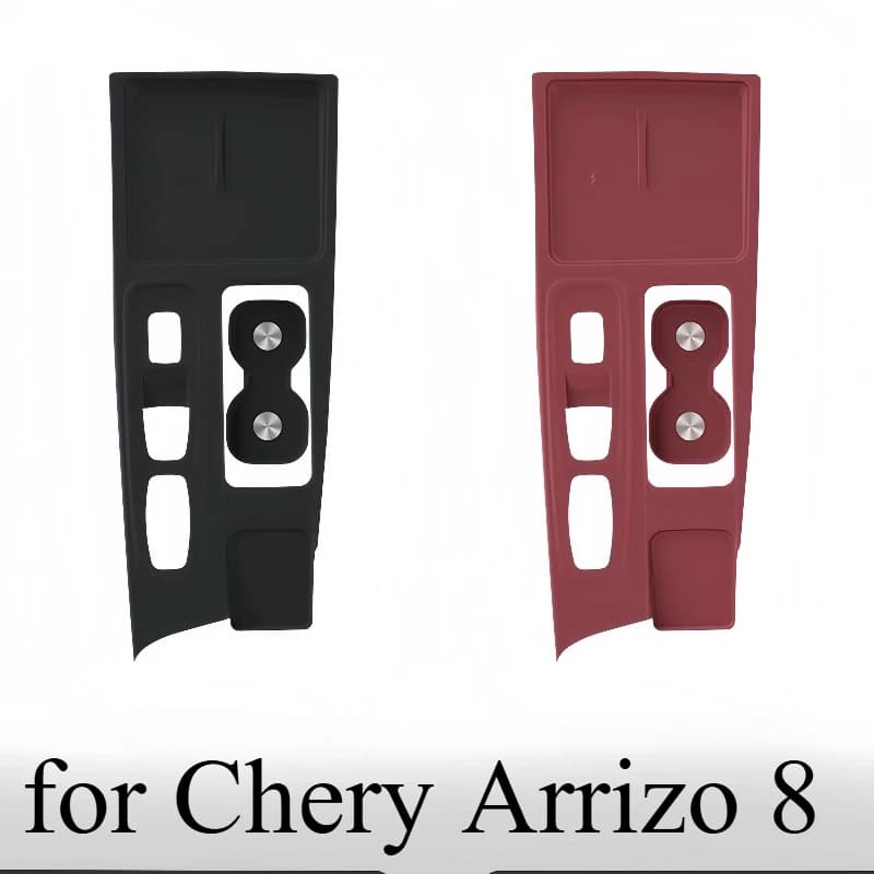Silicone Center Console Mat for Chery Arrizo 8, Gear Shift Panel Protector with Cup Holder Pad Interior Dashboard Cover