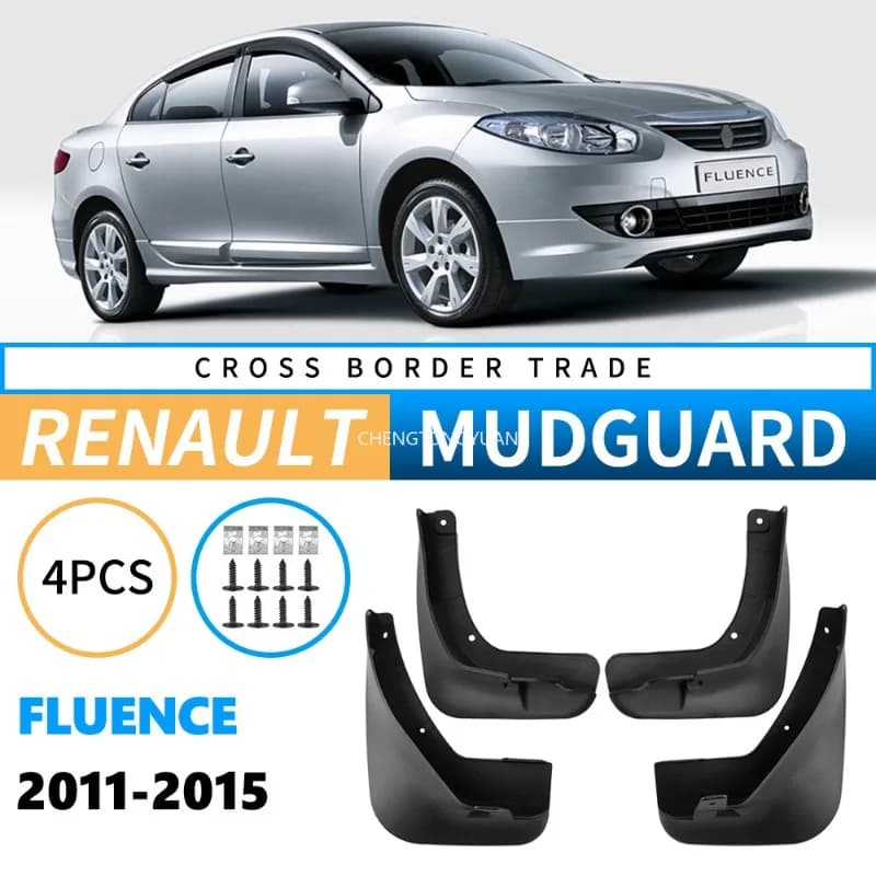 4X For Renault Fluence 2011-2015 Mud Flaps Splash Guard Mudguards Front Rear Car Accessories 2011 2012 2013 2014 2015