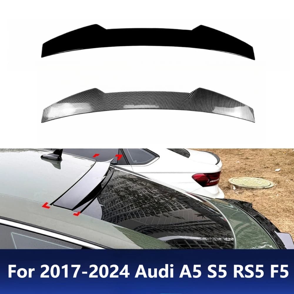 For 2017-2024 Audi A5 S5 RS5 F5 Sportback Four Door Roof Spoiler Rear Wing Auto Exterior Modification Upgrade Accessories