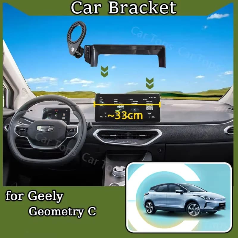 Mobile Phone Holder for Geely Geometry C 2020~2022 12.3" Screen MagSafe Magnetic Cell Stand Gravity Car Mount Auto Accessories