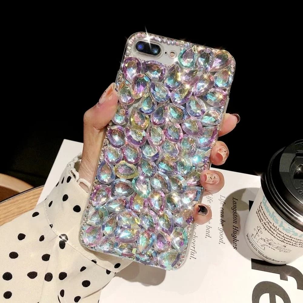 Luxury Glitter Rhinestone Phone Case for Samsung A52, A71, A51, A72, A73, A53, A33, A74, A54, A34, Diamond Crystal Cover