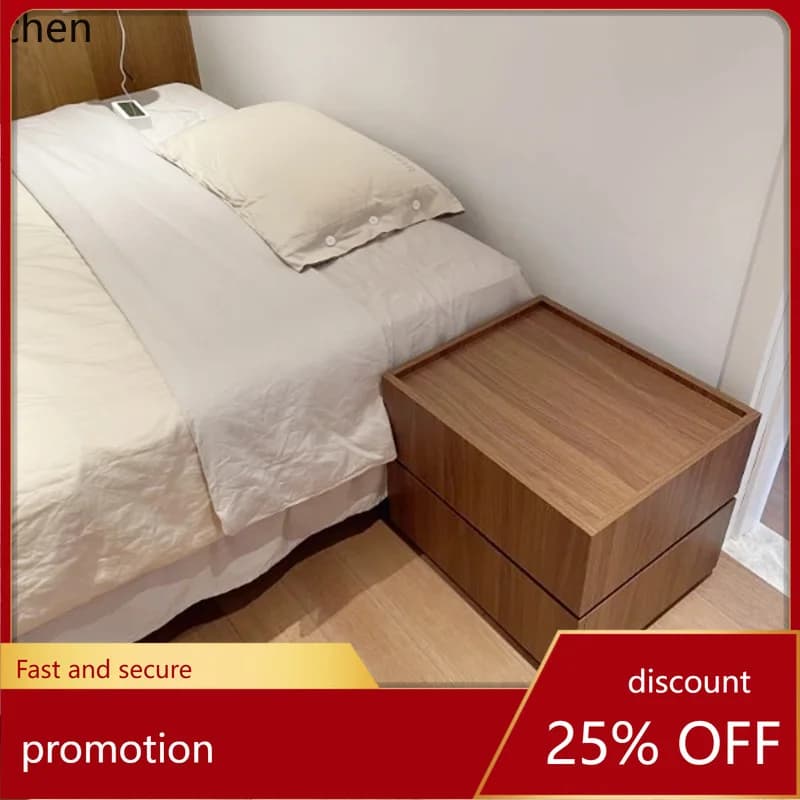 YFY Bedside Table Small Apartment Bedroom Bedside Drawer Cabinet Practical Storage Organizer Cabinet