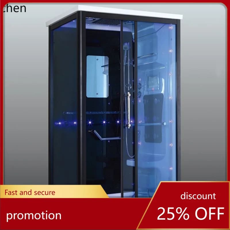 PYH Custom Non-Standard Shower Enclosure Tempered Glass Shower Room Bath Steam Integrated Room