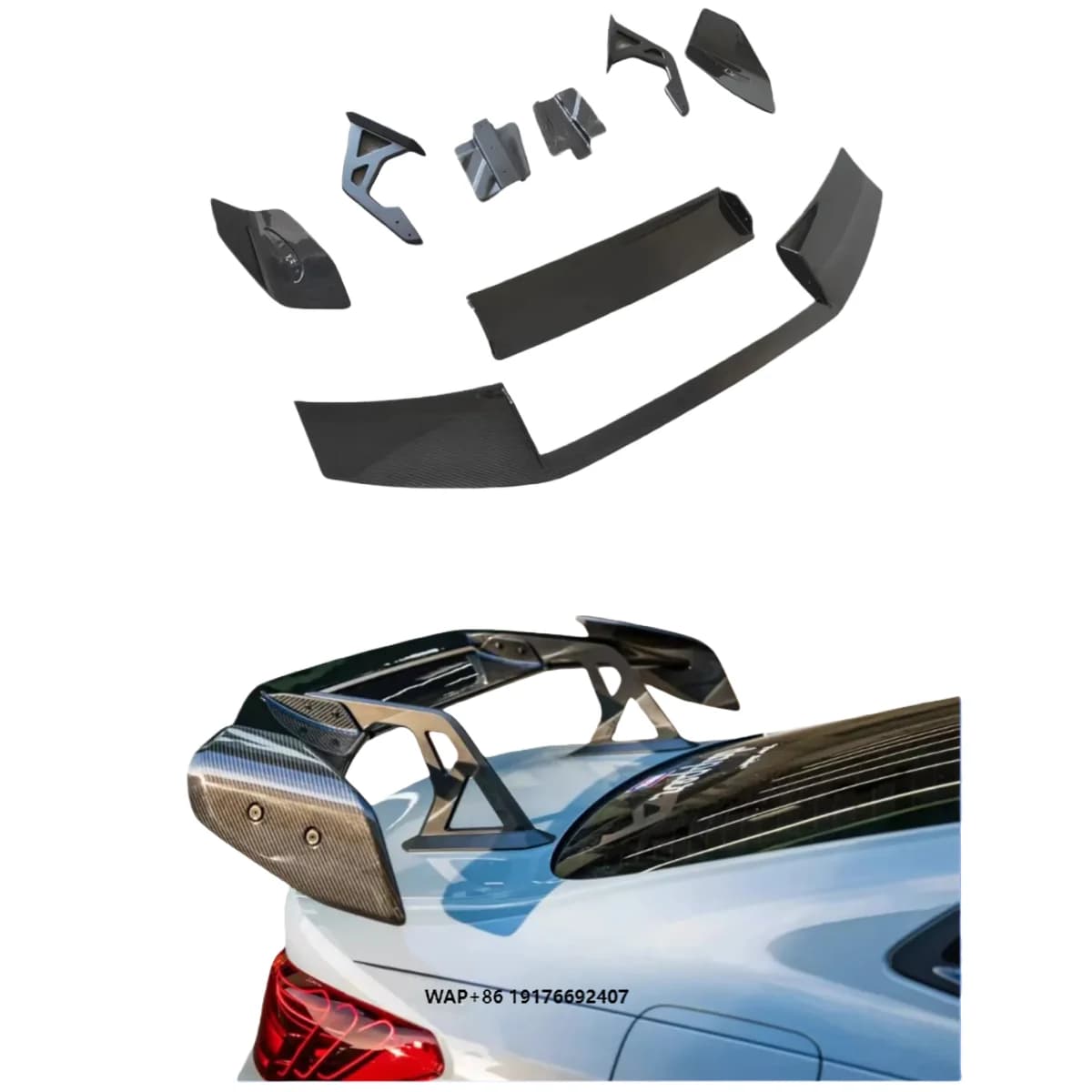 Suitable forBMW M2 Carbon Fiber Trunk Lid, Spoiler, Carbon Fiber Rear,spoiler,Carbon Fiber Body Kits, Wing