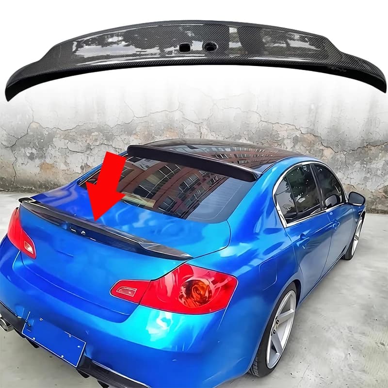 Spoiler Wings For Infiniti G37 2008-2015 4 Doors  Rear Trunk Boot Lip Spoiler Auto Exterior Accessories Performance Parts