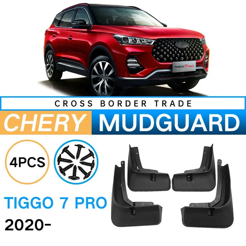 Suitable for Chery 2020-2023 Tiggo 7 Pro Soft Mudguards Vehicle Mud Guard Accessories Improve Driving Practicality