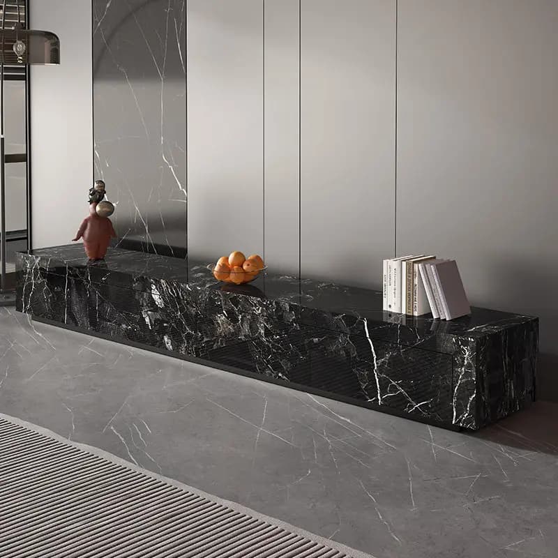 Italian light luxury TV cabinet coffee table combination floor-to-ceiling long TV cabinet cabinet with pump