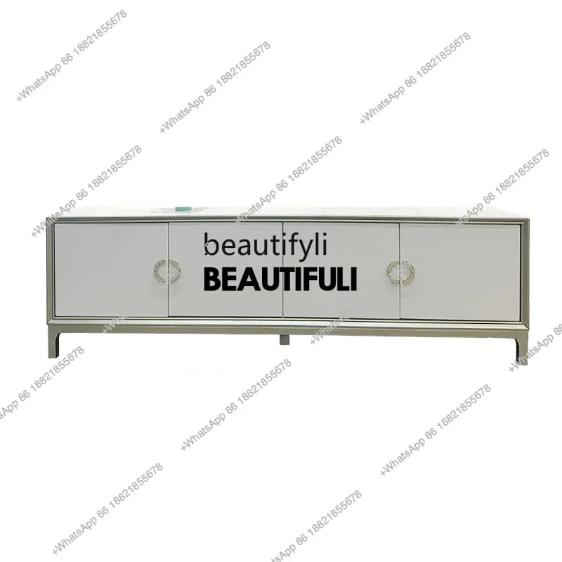 ss8350 American style, solid wood, living room French TV cabinet combination, living room video cabinet floor cabinet