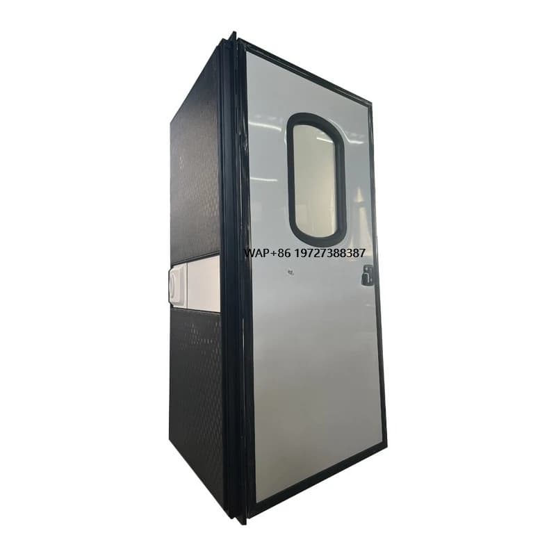 Custom 900x1840mm Big Size Aluminum Frame Right Angle RV Caravan Trailer Entry Door With Inner Screen Door With Door Window