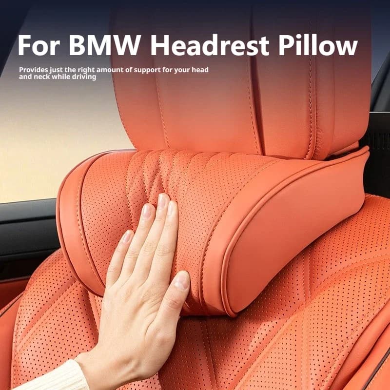 Latex Memory Foam, Car Neck Pillow, For BMW 3Series 5Series X3 X5 X7 X1 X2, Car Modification Accessories Car Seat Cushion Set