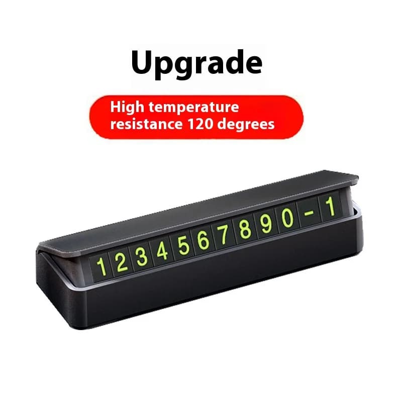 Luminous Car Temporary Parking Card Phone Number Card Plate Telephone Number Car Park Stop Sticker Car Styling Auto Accessories