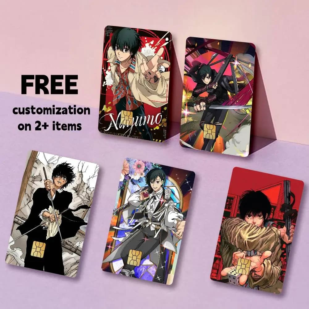 The Trickster Y-Yoichi N-Nagumo Card Stickers for Bank Access Protective Waterproof Film Cover Sticker Gift