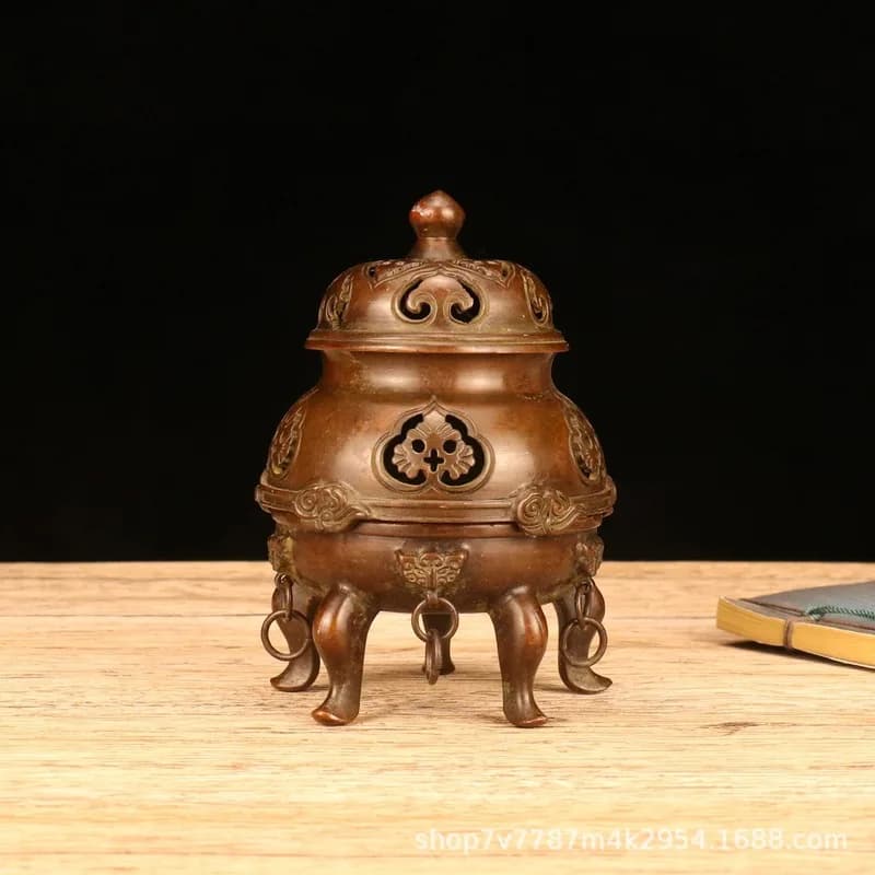 Brass alloy craft item, Imperial censer, home living room decorative ornament