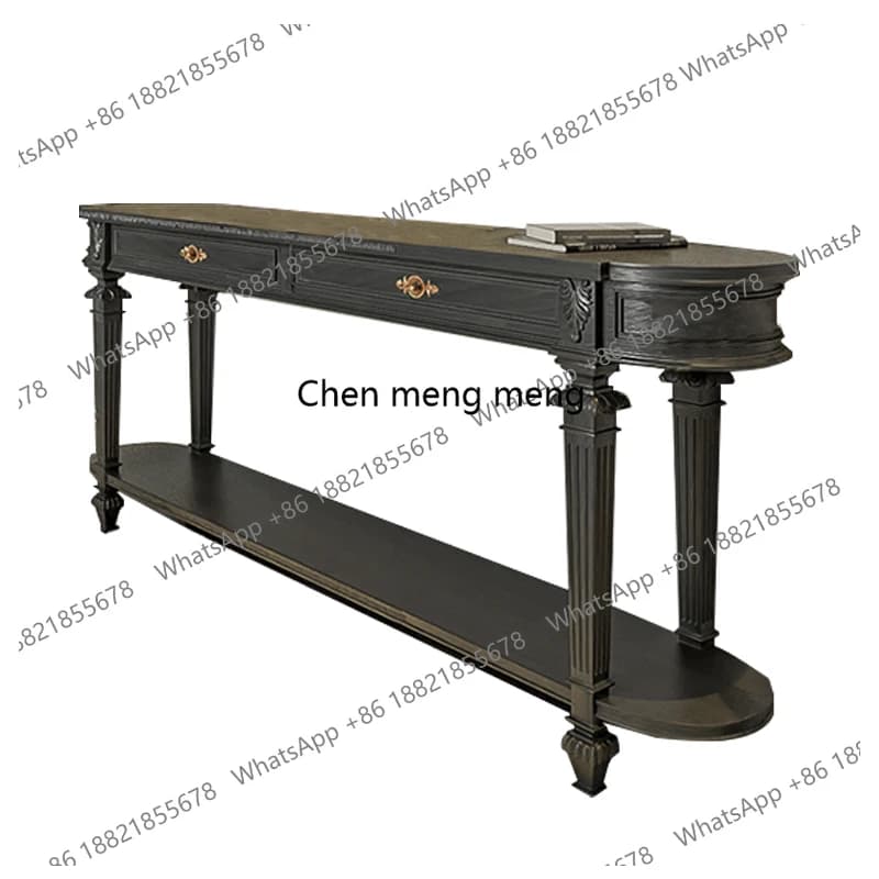 French retro entrance cabinet small apartment living room against the wall foyer partition long table