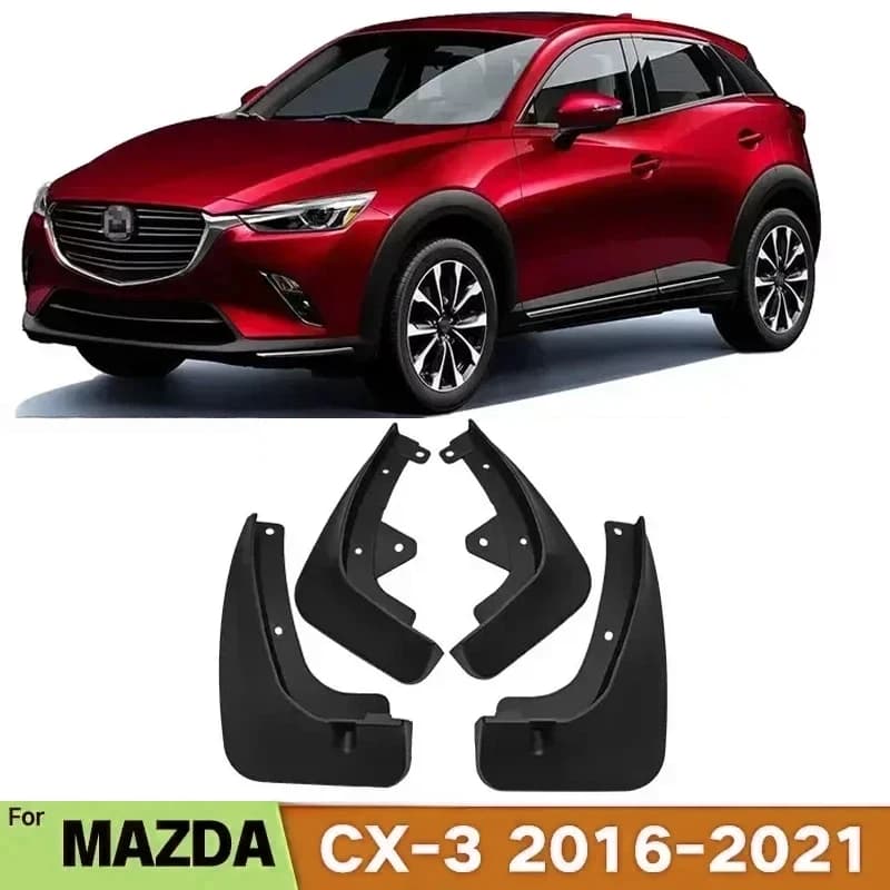 Mud Flaps For Mazda CX3 CX 3 2017 2018 2016-2021 DK Splash Guards MudFlaps Front Rear Mudguards Fender Car Exterior Accessories