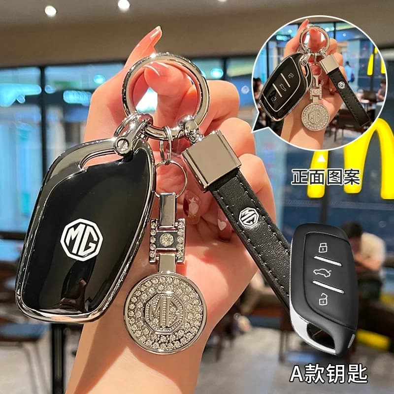 Fashion Soft TPU Car Remote Key Case Cover Holder Protection For MG 4 2023 Mg4 Ev MG HS GT ZS EV ZX MG5 MG6 Auto Accessories