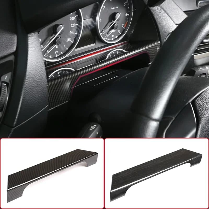 For BMW X1 E84 2013-2015 ABS Carbon Fiber Car Dashboard Decorative Frame Dial Trim Car Interior Protection Accessories 1Pcs