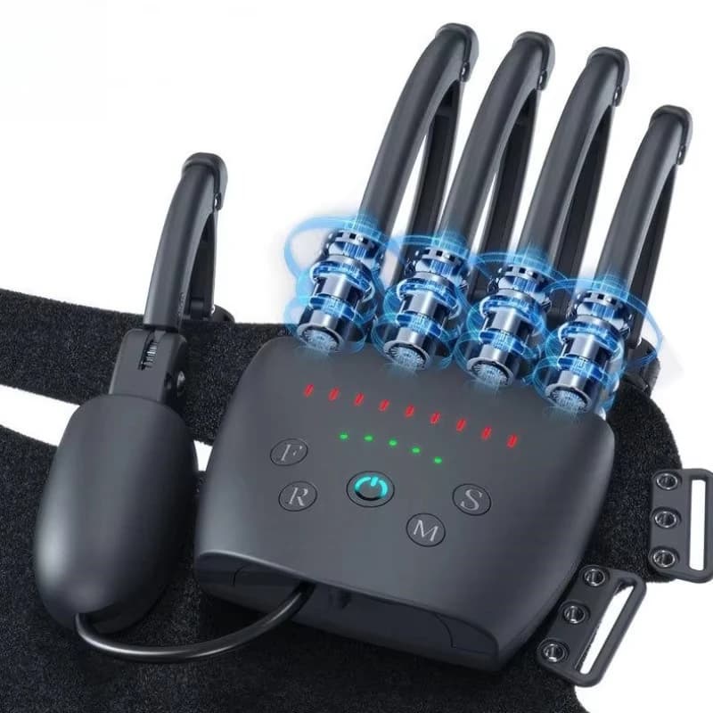 Robotic Hand Gloves Rehabilitation Treatment Stroke and Hemiparesis Exoskeleton Robotic Gloves Finger Training Equipment