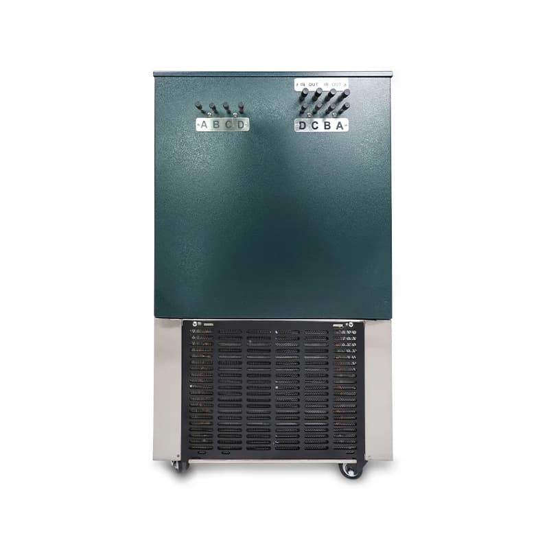 Modern Design 2-Tap Kegerator Beer Tower Stainless Steel Draft Beer Cooler Machine Ice Bucket Party Beverages Dispensation