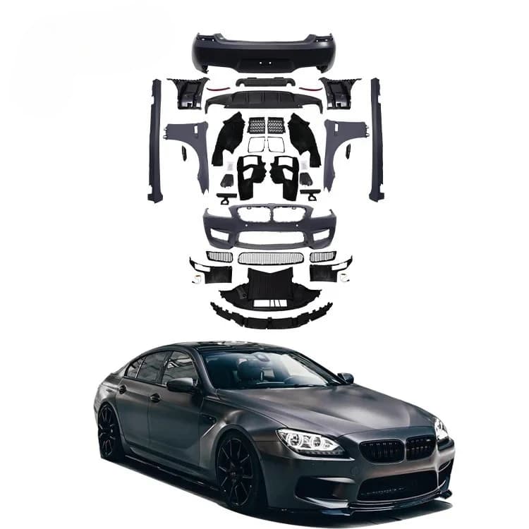PP Material Body Kit Car Accessories for 6 Series F06 F12 F13 M6 Front Bumper Rear Bumper Side Skirts Bodykit