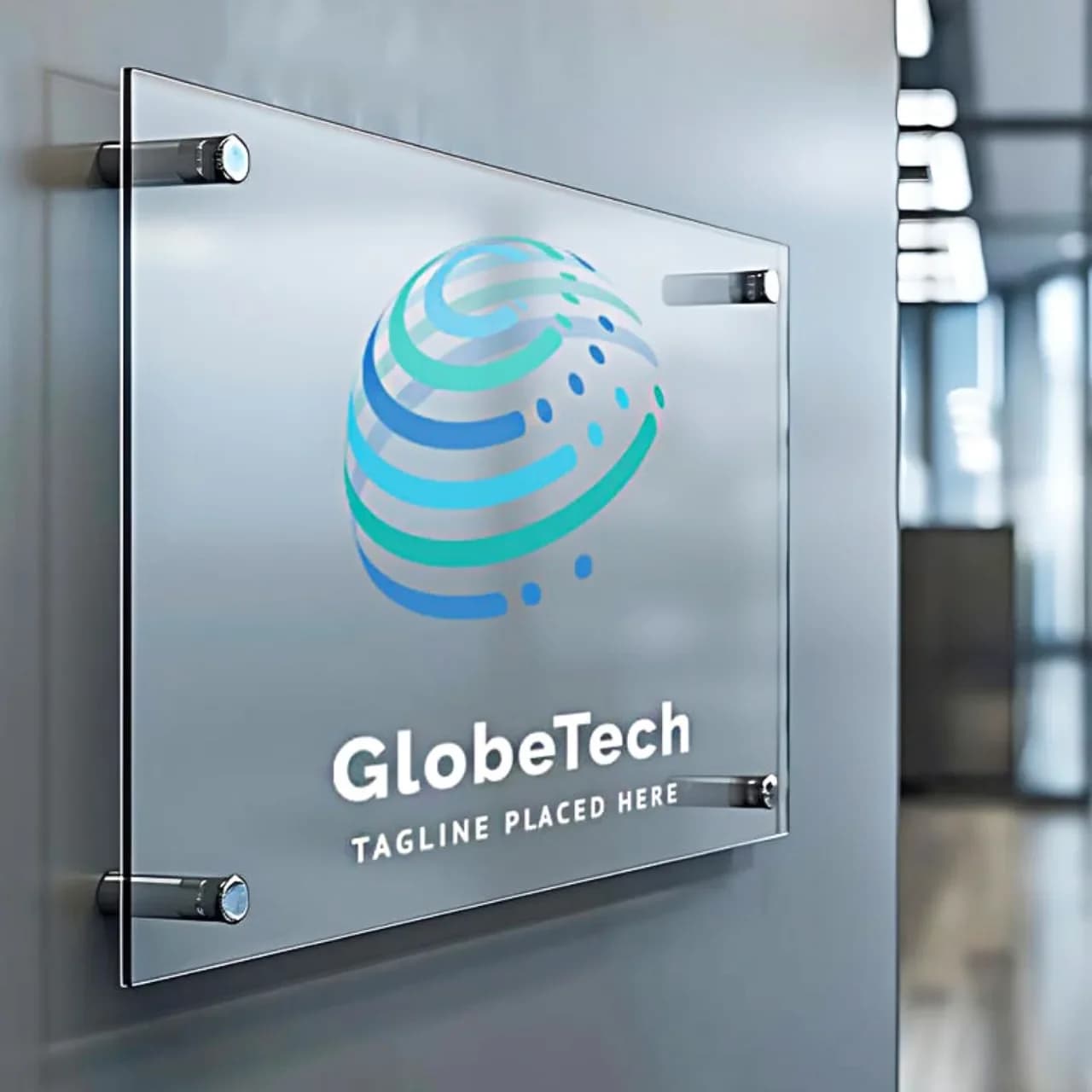 Custom UV print office signage modern acrylic wall nameplate for business branding personalized logo display reception decor