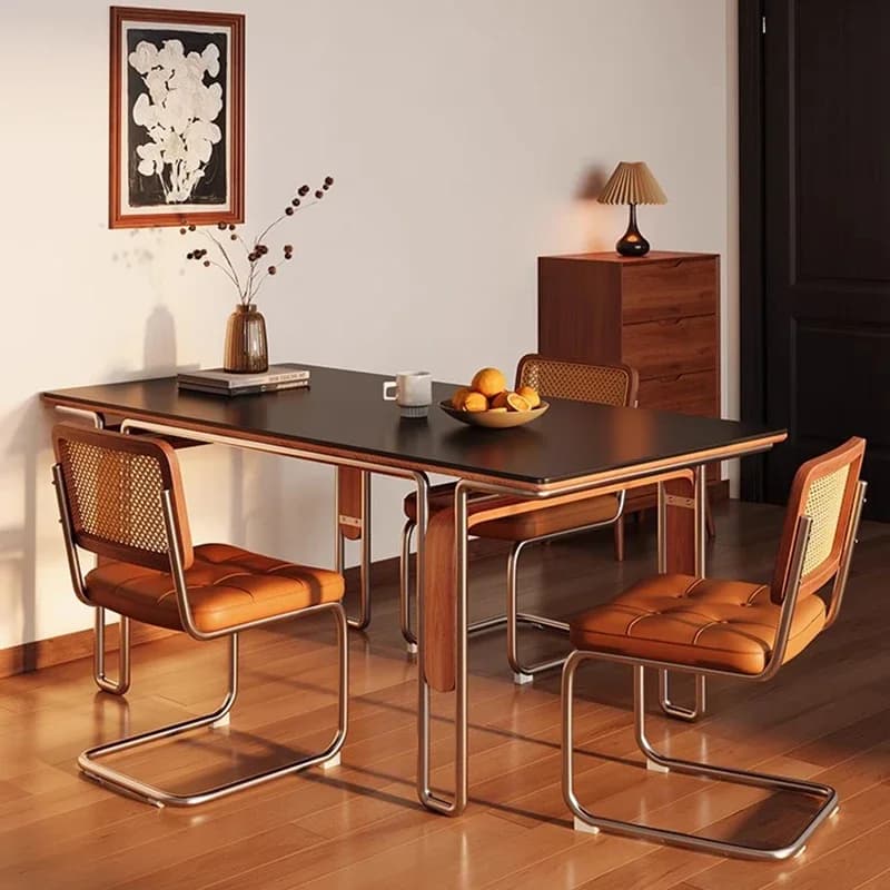 Wall Wood Dining Table Nordic Balcony Writing Lounge Dining Table Modern Office Desk Mesas De Comedor Living Room Furniture