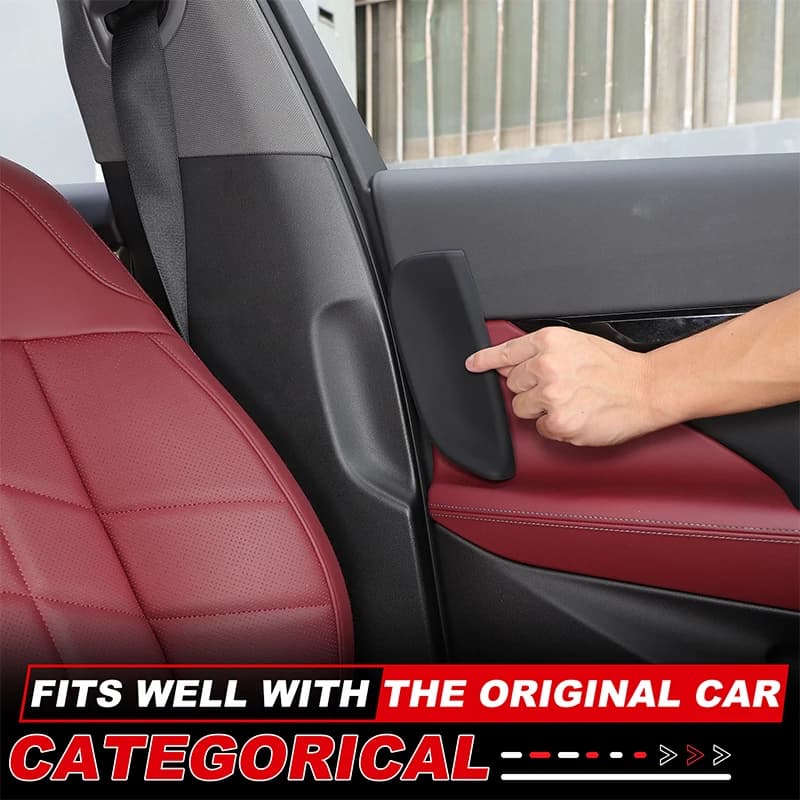 Silicone Black/Red For BMW 5 Series G60 2024 2025 Car B-pillar Anti-collision Decorative Sticker Car Interior Accessories