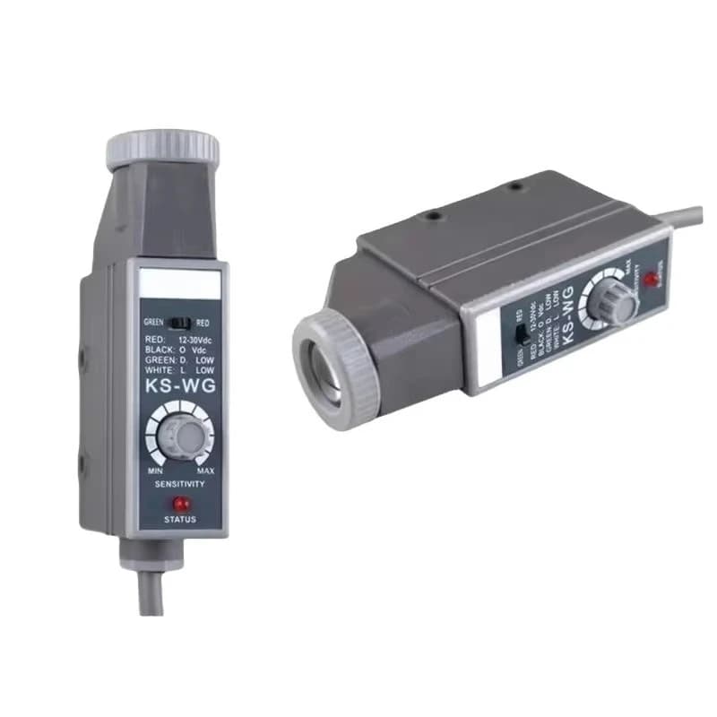 NPN PNP Square Photoelectric Color Marking Photocell Sensor 24V DC Detects Various Color Optical Sensors