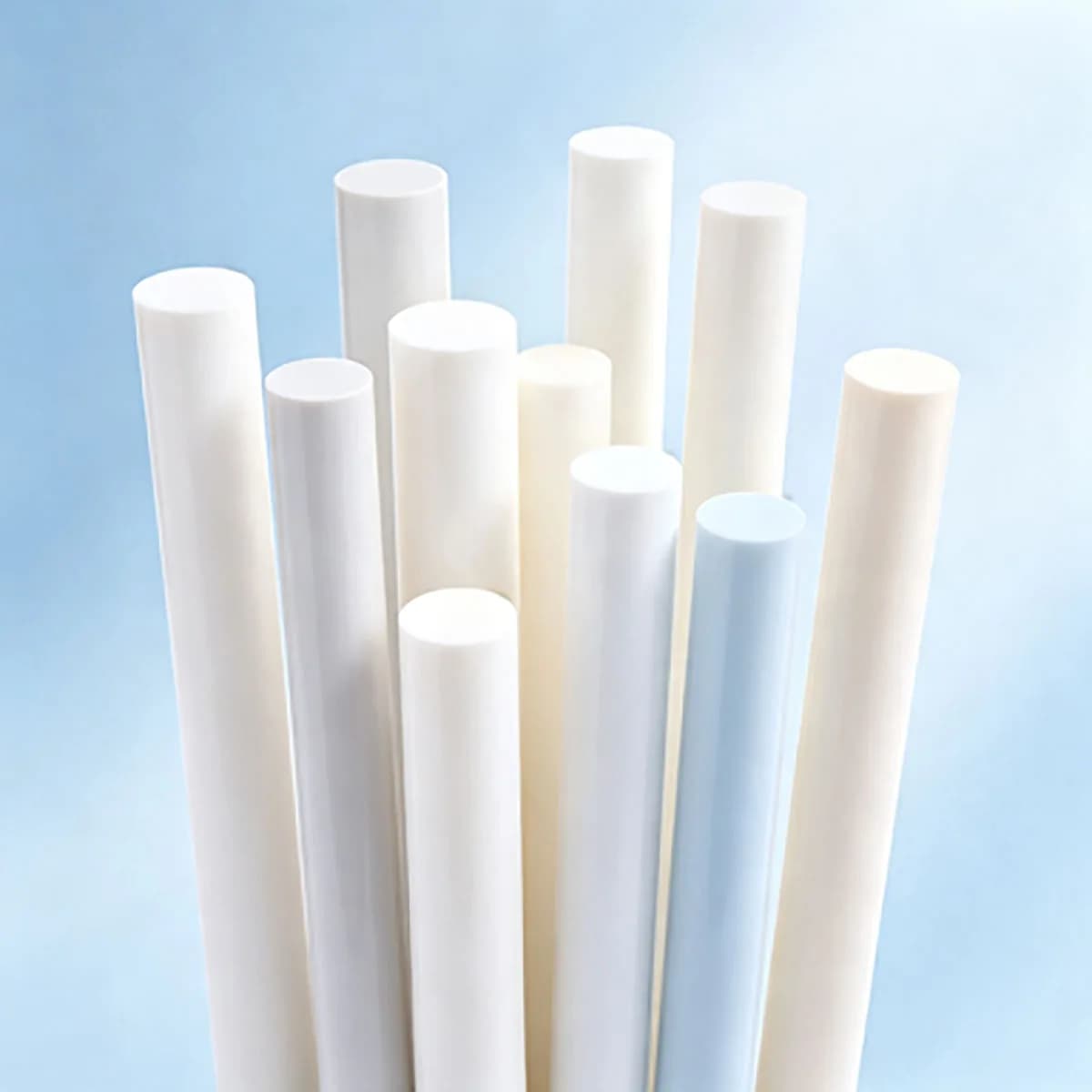 Acid & Alkali Resistant Plastic Bar with Custom Machining Solid White PVC Round Rod