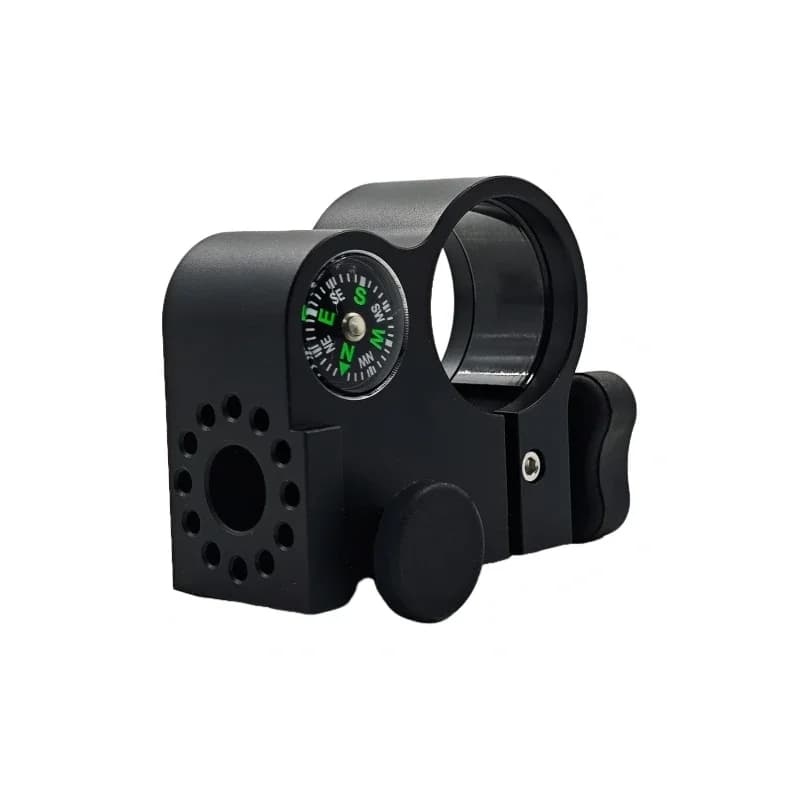 Diameter 32mm Universal GNSS GPS Range Pole Cradle Bracket Clamp with Compass for Carbon Fiber Center Pole Holder Mount